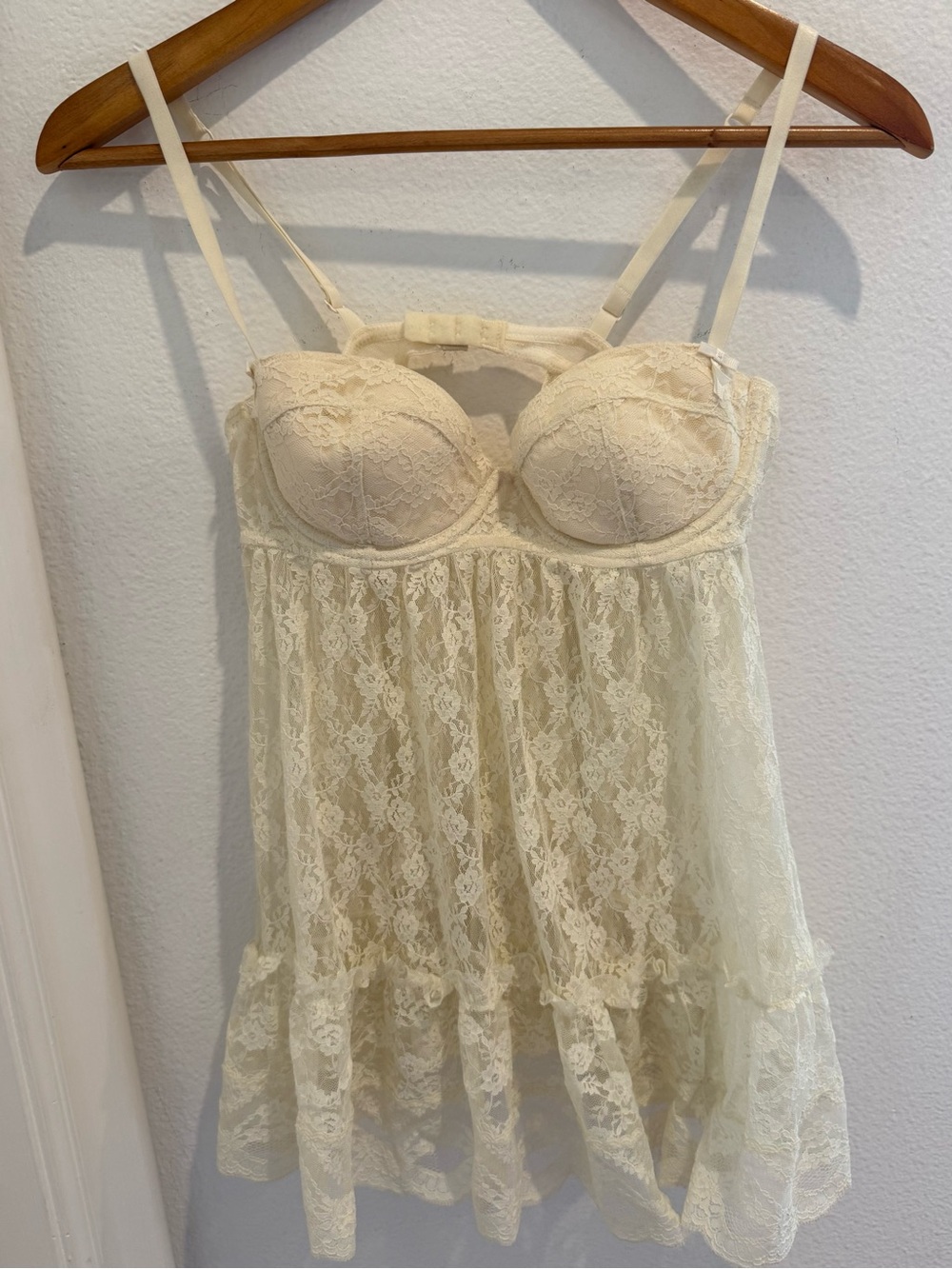 Vintage Y2K Victoria Secret Lace Babydoll Top